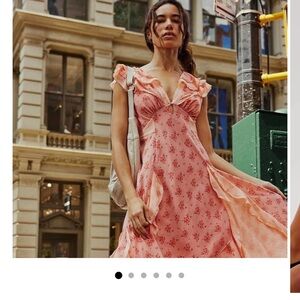 Free People Floral Pink Dress